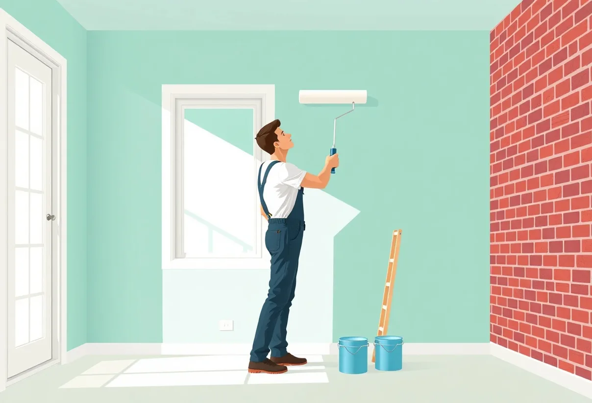 Peintre Audincourt 25400 en intervention sur un chantier
